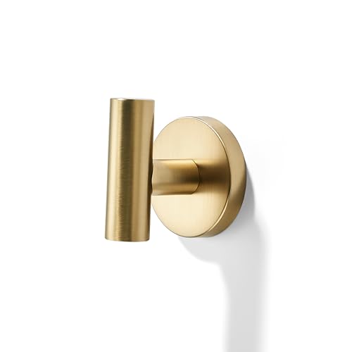 khtumeware Champagne Bronze Bathroom Towel Hooks,3 Pack Satin Gold Heavy