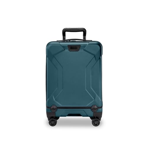 Image of Briggs & Riley 21 Inch International Carry-On Luggage with Wheels - Small Rolling Hard Shell Heavy Duty Suitcase with Laptop Compartment - 360 Spinner Wheels - Torq Collection - Ocean