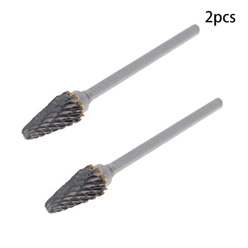 Puntas rotativas Auniwaig de acero tungsteno 2 piezas miniatura 3