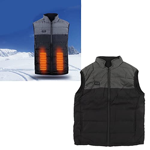 Vêtements chauds lavables pour hiver gilet électrique double commande - 4