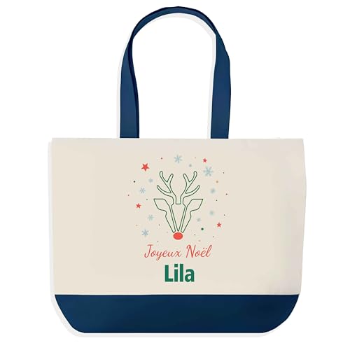 Sac Joyeux Noël Lila Cerf le sac de courses drôle pour résoudre votre recherche de Secret Santa