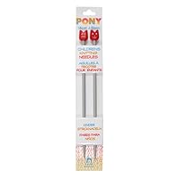 Pony Children's Knitting Needles Aluminium Sizes 3.25mm to 4.50mm 18cm Length (4.50mm)