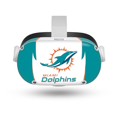 Skin Miami Dolphins pour Meta Quest 2 : autocollant vinyle NFL de protection