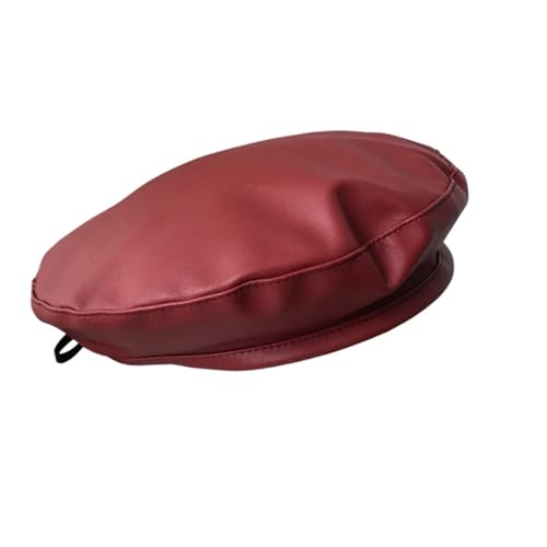 Béret femme en couleur unie avec coupe ballon souple et retro