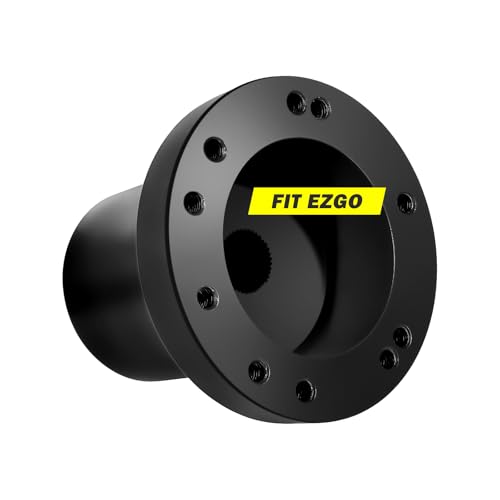 Orle Oko Golf Cart Steering Wheel Adapter Steering Wheel Adapter Hub for EZGO TXT and EZGO RXV Golf Cart Models