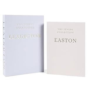 Collection Set of 2 Decorative Books – Smooth Cotton Fabric Book Boxes with Hidden Storage – Coffee Table Books Decor & Modern Home Accents