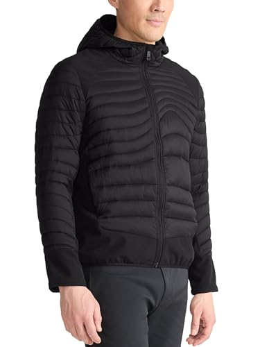 TUMI Men's Asymmetrical Wave Quilted Midweight Puffer with