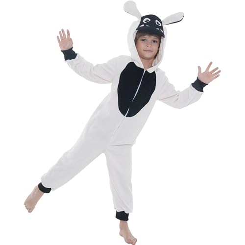 Sincere Party Fleece Xmas Sheep Onesie Costume for Boys and Girls XL(10-12) - Image 2