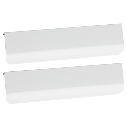 Poignée invisible 80mm en aluminium pour placard et tiroir - Lot de 2