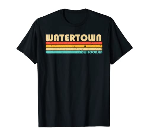 WATERTOWN WI WISCONSIN Funny City Home Roots Retro 70s 80s T-Shirt