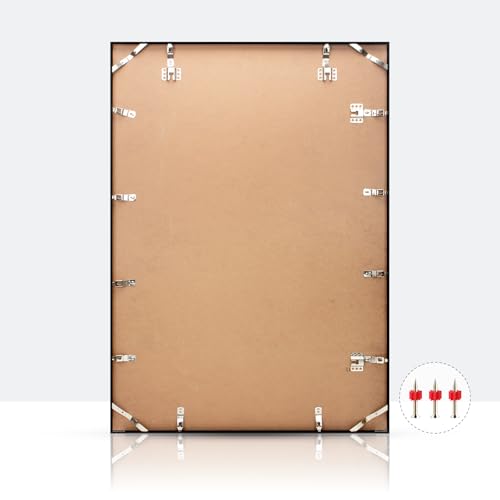Image of Homso A1 Poster Frame in Black, Metal Thin Board A1 Frame with Acrylic Plexiglass for Pictures A2 with Mat or 23.4x33.1 without Mat for Horizontal and Vertical
