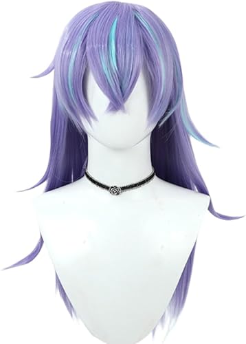 TTYAO REII ウィッグ かつら コスプレウィッグ 髪 コスプレ用小物 コスチューム小物 変装用 cosplay ハロウィン クリスマス 仮装 イベント 文化祭 祭り 耐熱 wig ネット付き (星導ショウ)