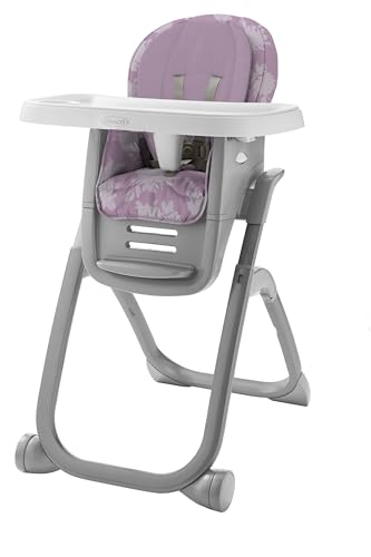 Graco DuoDiner DLX Highchair, 6 Stages of Use – Infant to Baby High Chair, Infant to Toddler Booster Seat, Youth Stool, 5 Adjustable Height Positions, Lilac Mod