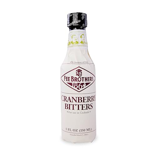 Fee Brothers Cranberry Cocktail Bitters - Aromatic Cocktail Mixer & Concentrated Flavoring, Gluten Free, Vegan-Friendly, 5 fl oz