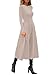 PRETTYGARDEN Cocktail Dresses for Women 2026 Elegant Classy Fall Long Sleeve Midi A Line Flowy Modest Winter Party Dress (Apricot,Large)