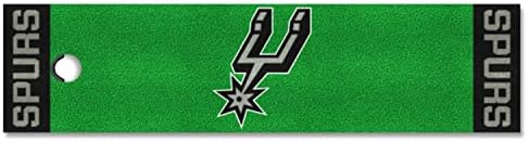 FANMATS NBA San Antonio Spurs Nylon Face Putting Green Mat , 18"x72"