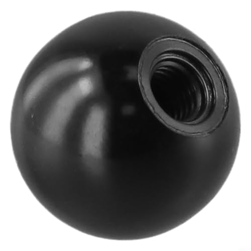 Ball Nut Handle for Machine Tools – Industrial Threaded Handle Nut with Iron Core and Bakelite Ball Shaped Head, Compatible with Lathe, Woodworking &(M8-30 bakelite black)