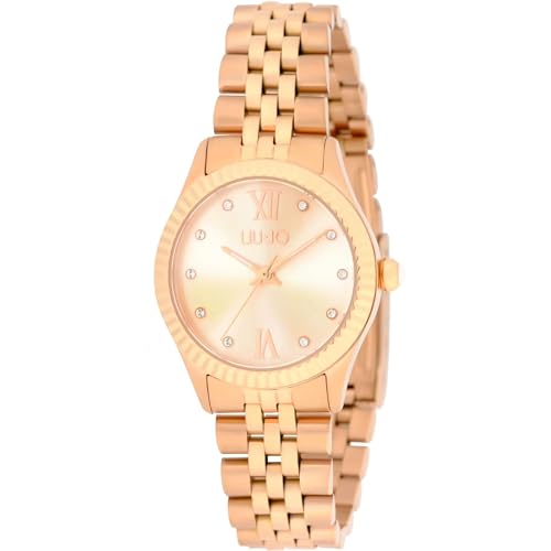 Liu Jo Casual Tiny Tlj2425 Orologio Da Donna In Acciaio Laminato Oro Rosa Maglia Jubilee