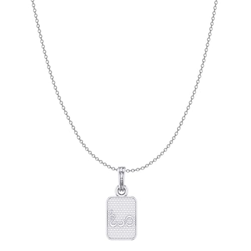 Pendentif OM argent pur 925 | Chaîne câblée pour homme et femme