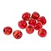 Jili Online 10pcs Mini Fruit Apple Dollhouse Miniature Kitchen Decor Accessory 1/12