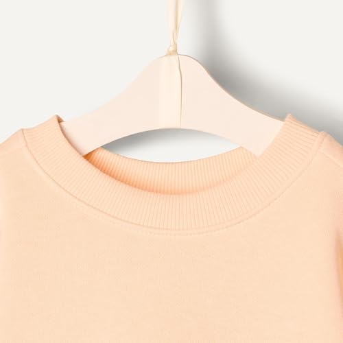 Image of Amazon Essentials x Sofia Grainge Toddlers and Baby Girls' French Terry Sweatshirt Pant and Top Set