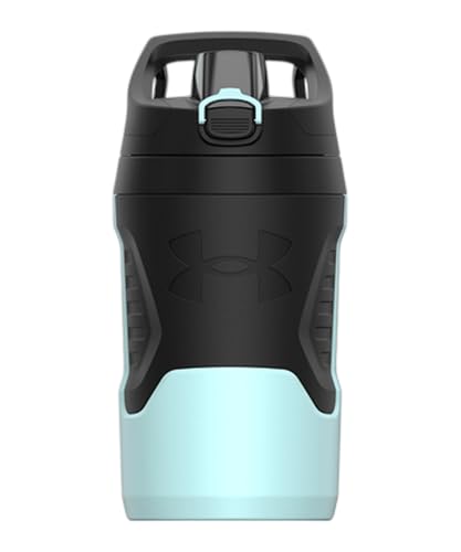 Image of Under Armour 32 oz Insulated Water Bottles - Sports Water Jug with Fence Hook, Leak Resistant for Baseball, Football & More, 32 oz Insulated, Breeze Blue