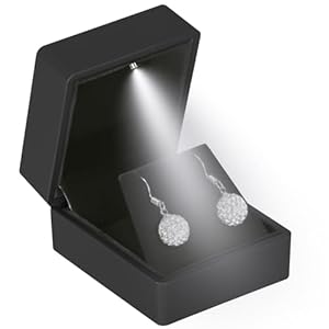 LED Stud Earring Jewelry Gift Box f...