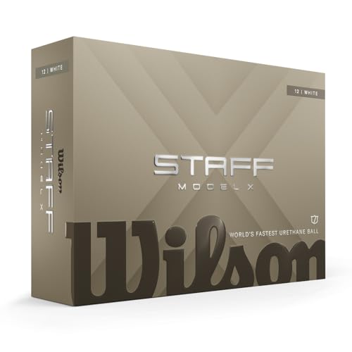 WILSON 2026 Staff Model X Golf Balls- 12 Balls White