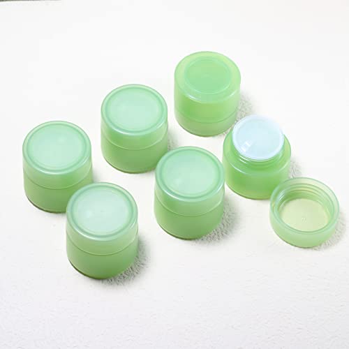 Moilluxe Empty Plastic Cream Jars With Lids,Jars For Body Butter,Leak-Proof & Bpa Free Containers For Aloe Vera Gel Cream Bottle Cosmetic Makeup Face Body,6Pcs/50G&Green #TOP6