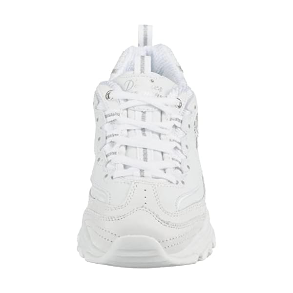 Skechers Womens Dlites Fresh Start Memory Foam Lace Up Sneaker