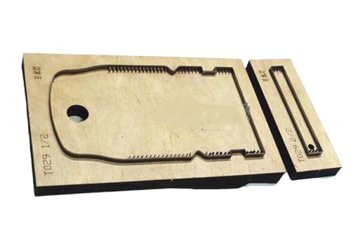 WellieSTR 1 Set DIY Leather Craft Card Holder die Cut Knife Mould Hand Punch Tool (with Stitch Hole)