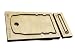 WellieSTR 1 Set DIY Leather Craft Card Holder die Cut Knife Mould Hand Punch Tool (with Stitch Hole)