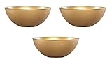 Hanna K Signature Collection 100 Ounce Gold Wave Bowl – Set of 3 Bowls