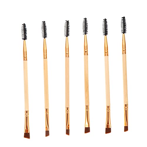 Gogogmee Essential Makeup Tools: 6pcs Eyebrow Lash Brush Double-ended Brow Makeup Set for Women's Daily Use