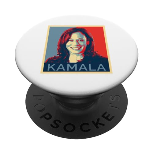 Kamala Harris 49 Vice President Portrait Pop Art PopSockets Adhesive PopGrip