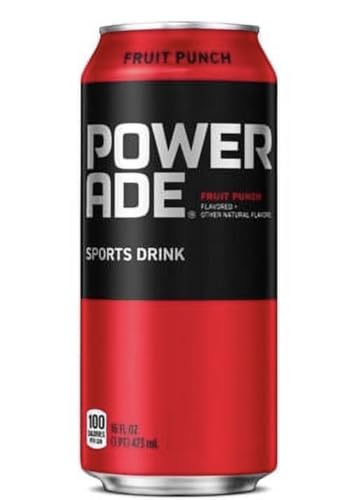 Powerade Sport Drink, 16 Fl oz Cans (24 pack, Fruit punch)