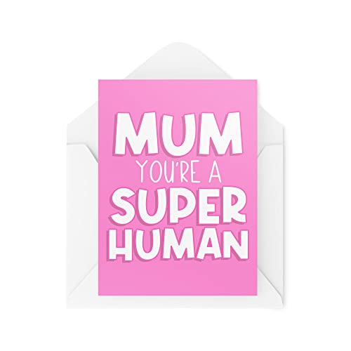 Lustige Muttertagskarte – You're The F'ing Best Mum, A5, Matte Oberfläche, Mit Umschlag