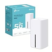 TP-Link Routeur 5G, Routeur WiFi 6 AX1800Mbps, 3 Ports Gigabit, Bi-Bande MU-Mimo, EasyMesh, Connecte Jusqu’à 64 Appareils, Plug-and-Play, Compatible Toutes Les Cartes SIM des opérateurs, Archer NX200