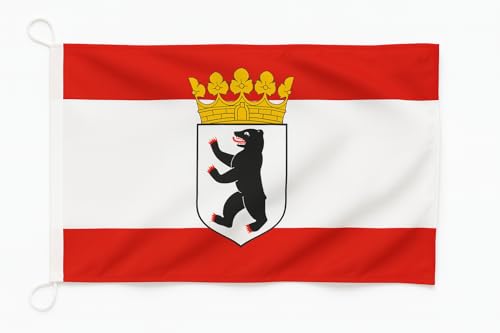 Drapeau de Berlin grand format anti-déchirure pour mât et nef - 2