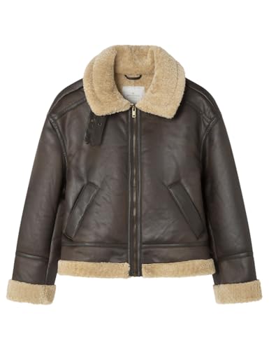 Springfield Double Faced Biker Jacket Sport, Brown, 36 para Mujer