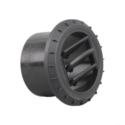 75mm Diesel Heater Warm Air Vent Outlet with Rotatable Front Fascia, Removable Cover, Black Plastic Duct Hose Connector for Air Diesel Parking Heater and Vehicle Air Conditioning Systems