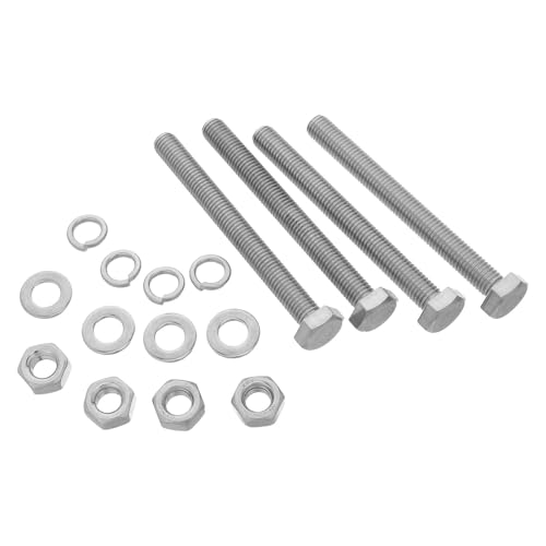 Pernos hexagonales M10x10mm de acero inoxidable 304 con tuercas y arandelas