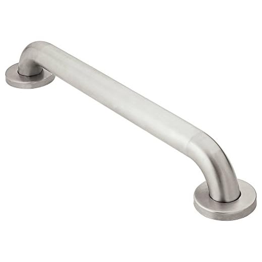 Moen R8924P Home Care 24-Inch Concealed Screw Bath Safety Bathroom Grab Bar, Peened