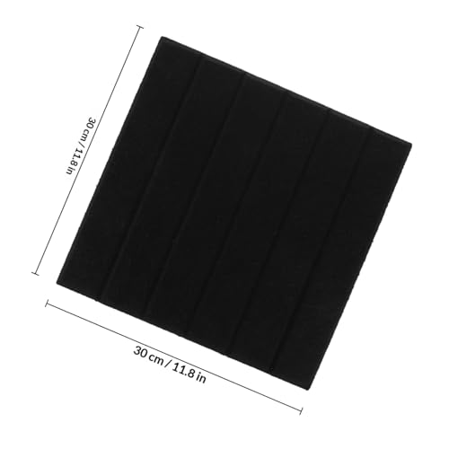 6 paneles acústicos para absorción de sonido con franjas verticales, tableros de fieltro de fibra de poliéster para aislamiento de ruido, ideales para casa, estudio, oficina, KTV y salas de ensayo miniatura 2