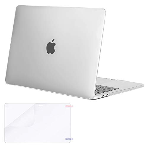 MOSISO MacBook Pro 13 inch Case 2020 2019 2018 2017 2016 Release A2289 A2251 A2159 A1989 A1706 A1708, Plastic Hard Shell Case Cover&Screen Protector Compatible with MacBook Pro 13 inch, Frost