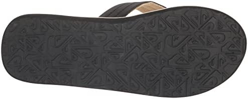 Quiksilver Men's Carver Print Sandal Flip-Flop, Black/White/Blue, 11 | Image 3