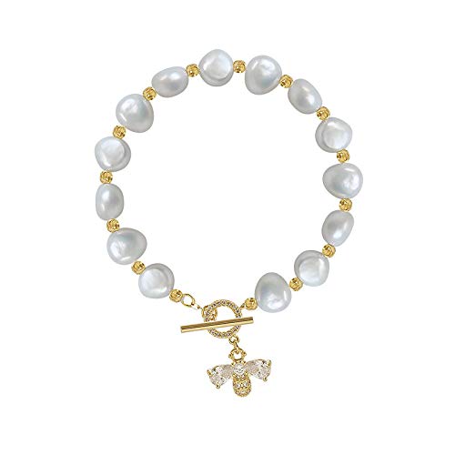 Bracelet LuisFranklin perle d'eau douce pour soirée et quotidien femme