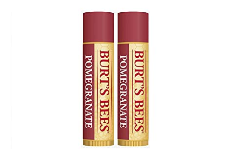 Burt's Bees Lip Balm, Pomegranate Oil, 0.15 oz, 2 pack, Burgundy,...