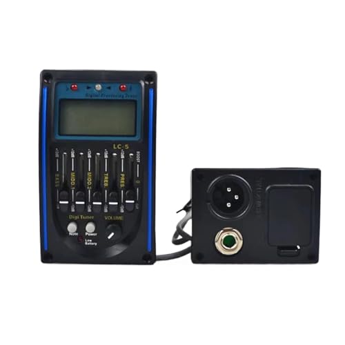 Pastilla Piezoeléctrica Pastilla De Guitarra Estándar LC-5 Ecualizador De 5 Bandas Preamplificador De Guitarra Acústica Ecualizador Afinador Pastilla De Cerámica Piezoeléctrica
