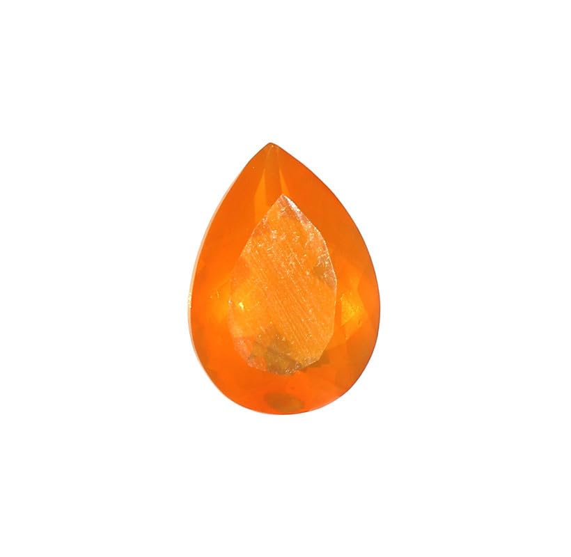 Opale mexicaine de 1,45 cts, gemme d'exception taillée en poire de prestige